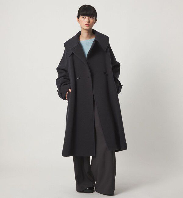 EMMEL REFINES「＜EMMEL REFINES＞EM Wボタン ビッグカラー テントコート」|その他|