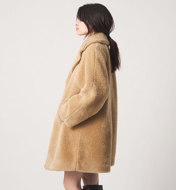 EMMEL REFINES「＜EMMEL REFINES＞EM Wボタン Aライン フェイクファーコート」|その他|