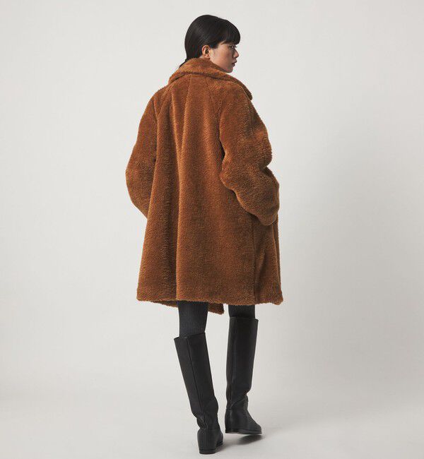 EMMEL REFINES「＜EMMEL REFINES＞EM Wボタン Aライン フェイクファーコート」|その他|