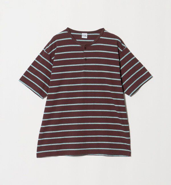 California General Store「＜CGS.＞マルチ ボーダー ヘンリーネック Tシャツ」|Tシャツ・カットソー|