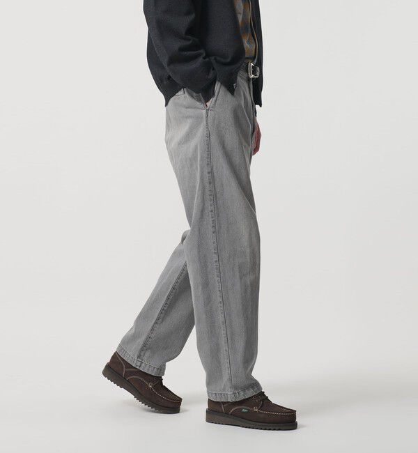 BEAUTY&YOUTH UNITED ARROWS「グレー デニム スラックス NO.9」|チノ|