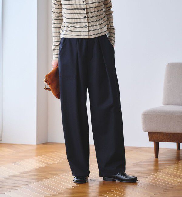 BEAUTY&YOUTH UNITED ARROWS「タック パッチポケット ドローストリング パンツ」|その他|