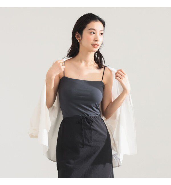Demi-Luxe BEAMS 「【接触冷感】レーヨン 天竺 カップ付きキャミソール」|Tシャツ・カットソー|CHARCOAL.GREY