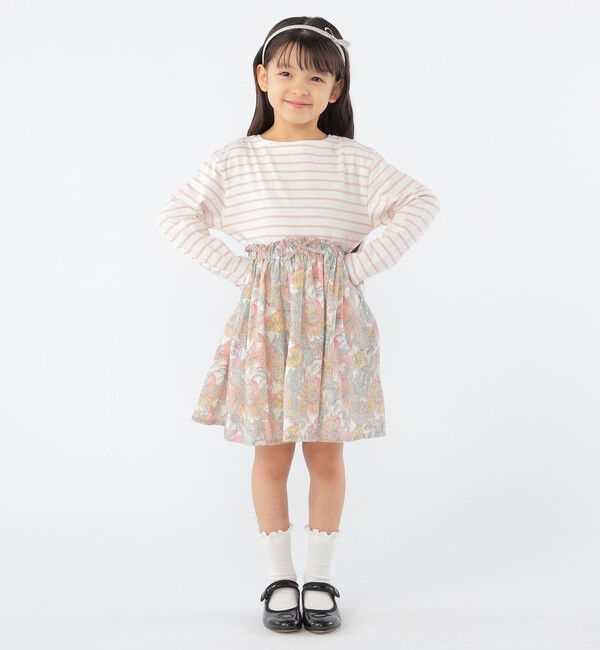 SHIPS KIDS「SHIPS KIDS:100～130cm / ボーダー 長袖 TEE」|Tシャツ・カットソー|