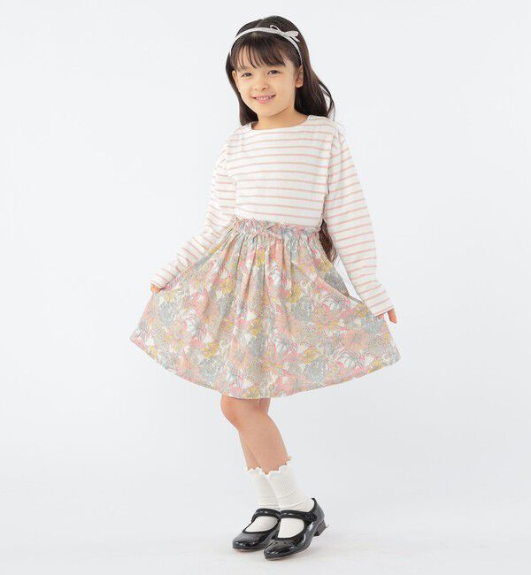 SHIPS KIDS「SHIPS KIDS:100～130cm / ボーダー 長袖 TEE」|Tシャツ・カットソー|