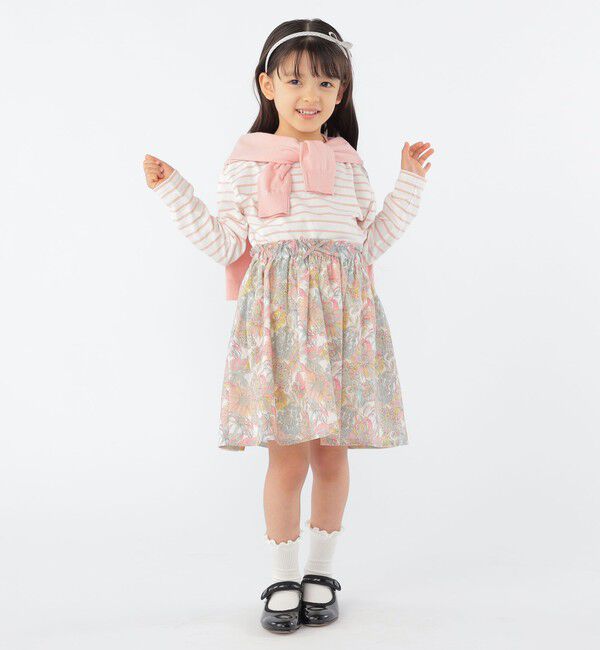 SHIPS KIDS「SHIPS KIDS:100～130cm / ボーダー 長袖 TEE」|Tシャツ・カットソー|