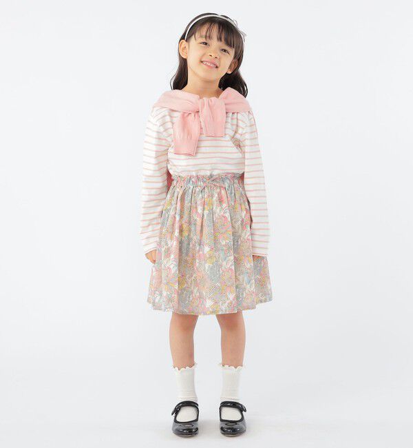 SHIPS KIDS「SHIPS KIDS:100～130cm / ボーダー 長袖 TEE」|Tシャツ・カットソー|