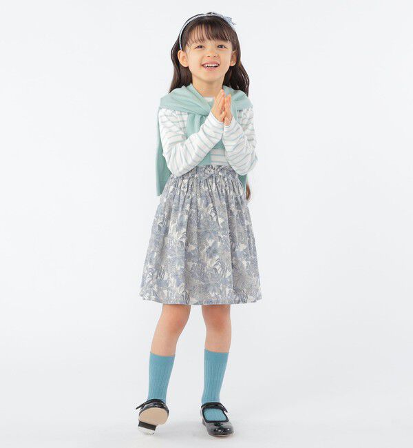 SHIPS KIDS「SHIPS KIDS:100～130cm / ボーダー 長袖 TEE」|Tシャツ・カットソー|