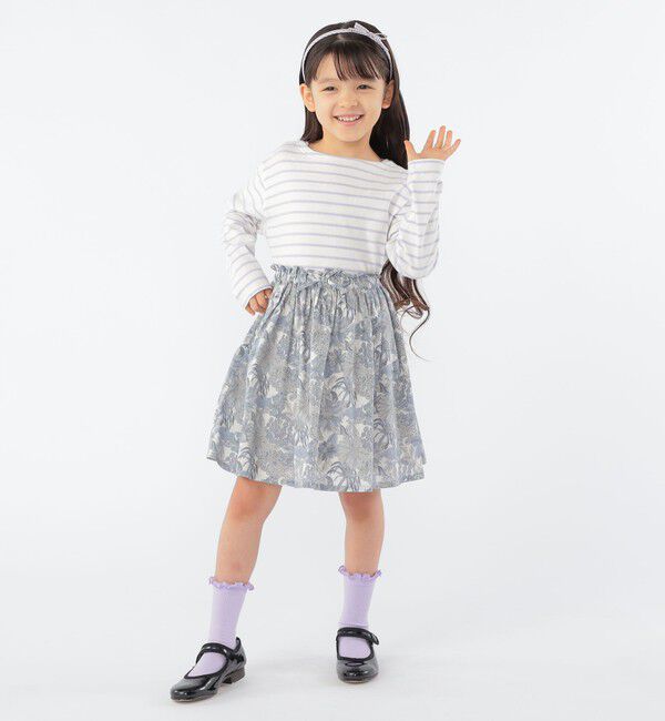 SHIPS KIDS「SHIPS KIDS:100～130cm / ボーダー 長袖 TEE」|Tシャツ・カットソー|