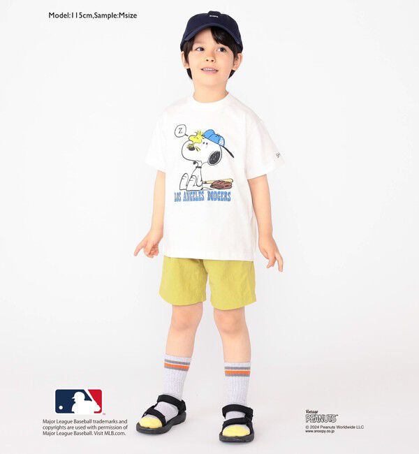 SHIPS KIDS「SHIPS KIDS:100～125cm / スヌーピー&times;MLB TEE」|Tシャツ・カットソー|