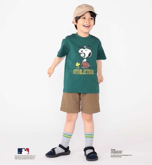 SHIPS KIDS「SHIPS KIDS:100～125cm / スヌーピー&times;MLB TEE」|Tシャツ・カットソー|