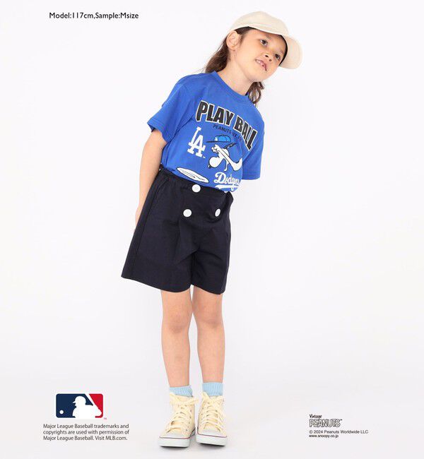 SHIPS KIDS「SHIPS KIDS:100～125cm / スヌーピー&times;MLB TEE」|Tシャツ・カットソー|