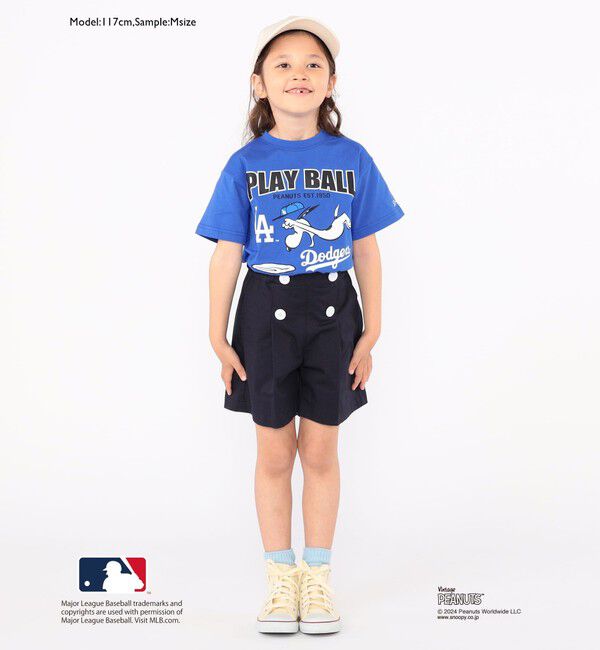 SHIPS KIDS「SHIPS KIDS:100～125cm / スヌーピー&times;MLB TEE」|Tシャツ・カットソー|