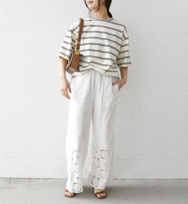 SHIPS any「【SHIPS any別注】sports wear: レトロ カラー ボーダー Tシャツ◇」|Tシャツ・カットソー|