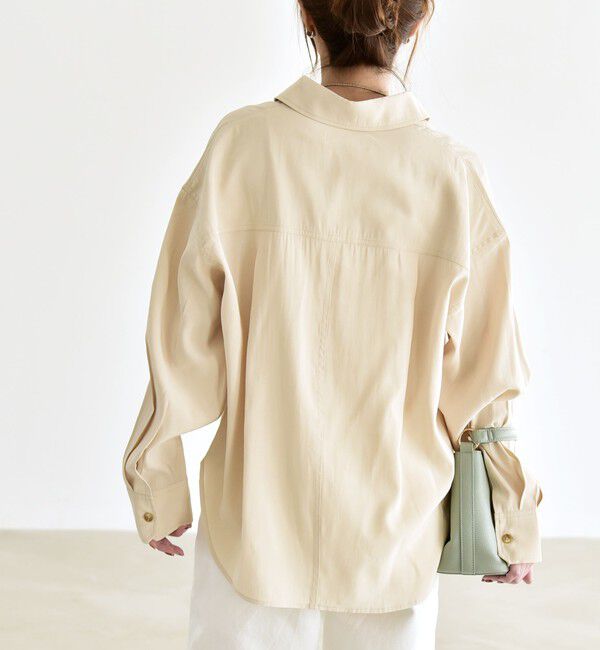 quaranciel「quaranciel:〈洗濯機可能〉フィブリル レギュラーカラー シャツ」|シャツ・ブラウス|