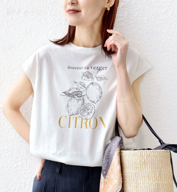 SHIPS for women「【WEB限定】オーガニック コットン フルーツ TEE」|Tシャツ・カットソー|