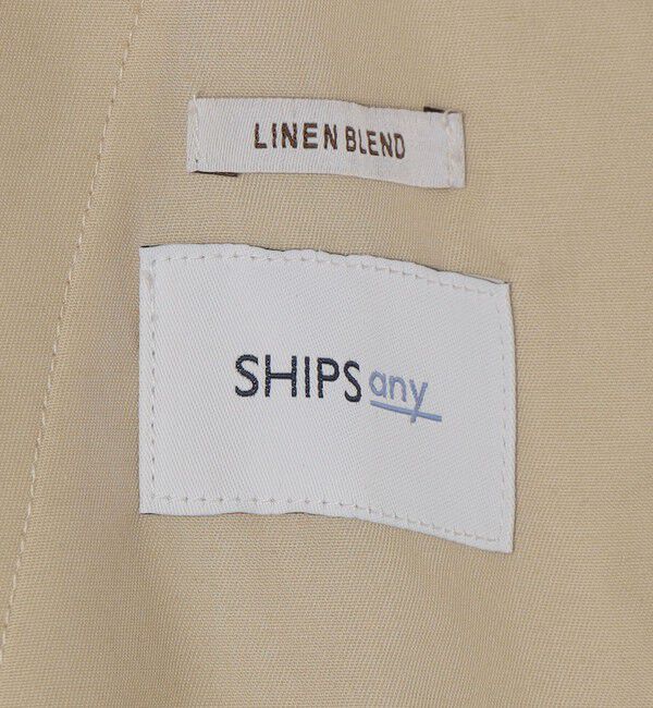 SHIPS any「SHIPS any:〈洗濯機可能〉リネン混 2プリーツ リラックス ワイド テーパード パンツ◇」|その他|