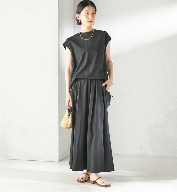 SHIPS for women「【SHIPS別注】TAION: 〈UVカット/接触冷感/吸水速乾〉サイド ポケット スカート」|スカート|