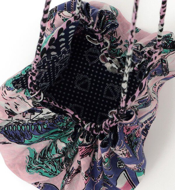 SHIPS for women「《予約》【SHIPS別注/PINK RIBBONチャリティー】BINDU: 巾着 バッグ」|ショルダー・メッセンジャー|
