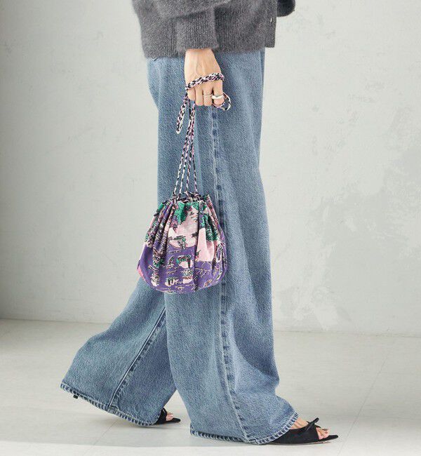 SHIPS for women「《予約》【SHIPS別注/PINK RIBBONチャリティー】BINDU: 巾着 バッグ」|ショルダー・メッセンジャー|