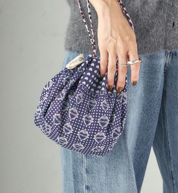SHIPS for women「《予約》【SHIPS別注/PINK RIBBONチャリティー】BINDU: 巾着 バッグ」|ショルダー・メッセンジャー|