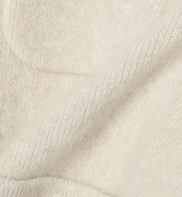 SHIPS for women「《予約》〈手洗い可能〉ノーカラー ヘアリー ニット ジャケット」|カーディガン|