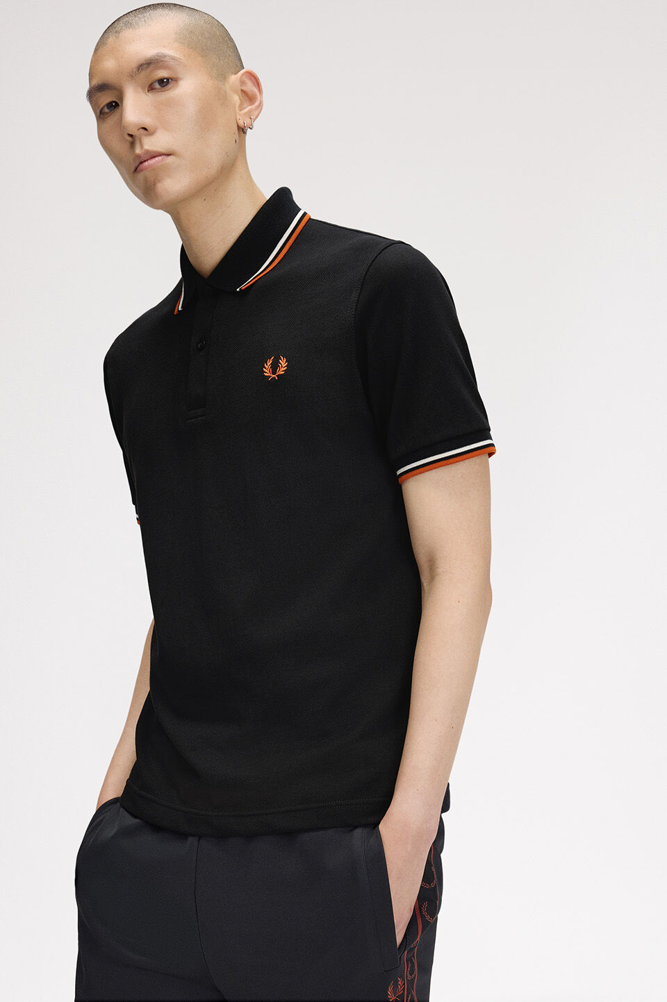 FRED PERRY 「FRED PERRY／The Fred Perry Shirt  M12／イングランド製 フレッドペリー ポロシャツ M12」|ポロシャツ|BLK/WHITE/CLAY