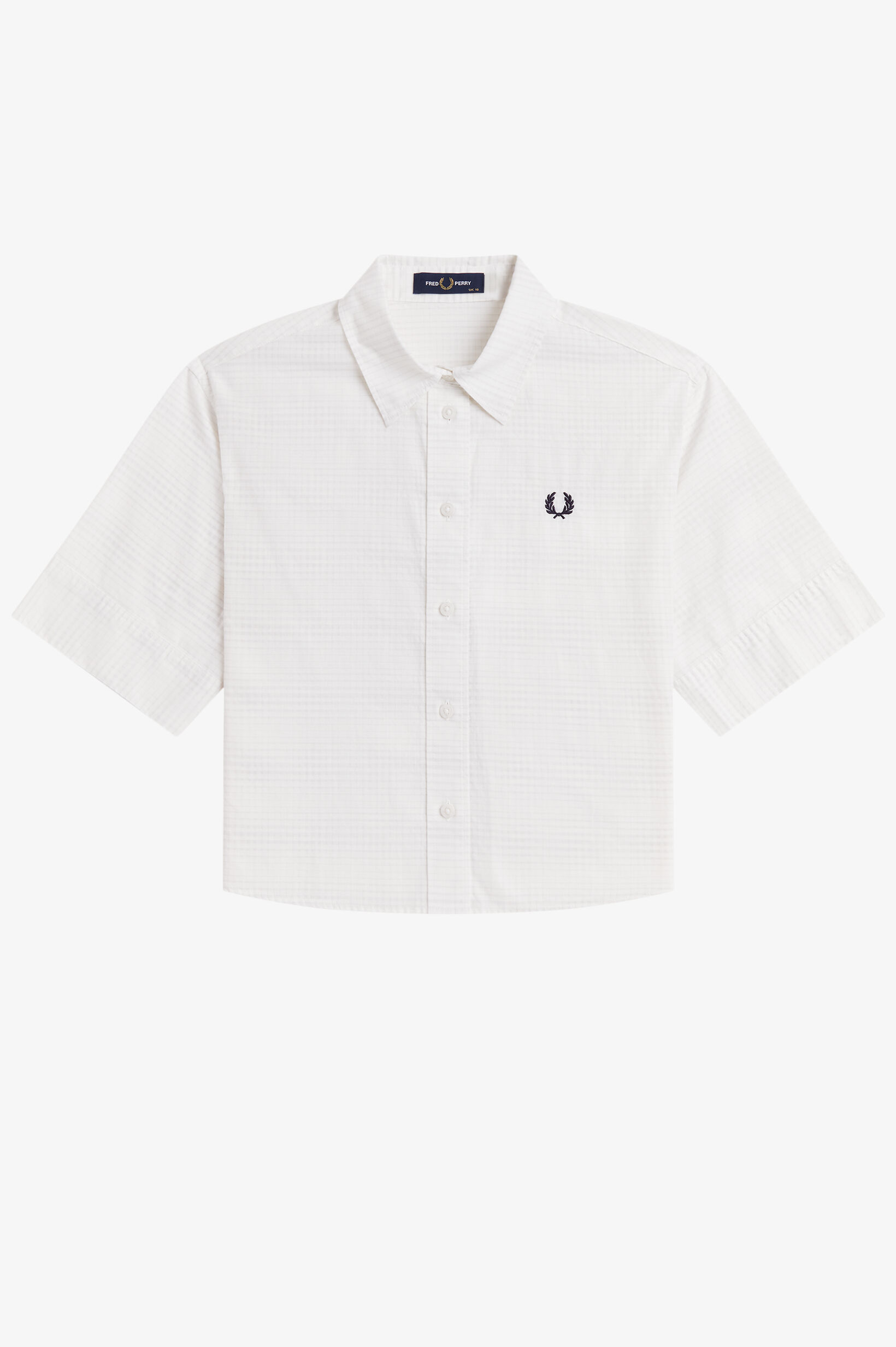 FRED PERRY 「Open Weave Chequerboard Shirt／オープンウィーブチェッカーボードシャツ」|シャツ・ブラウス|SNOW WHITE