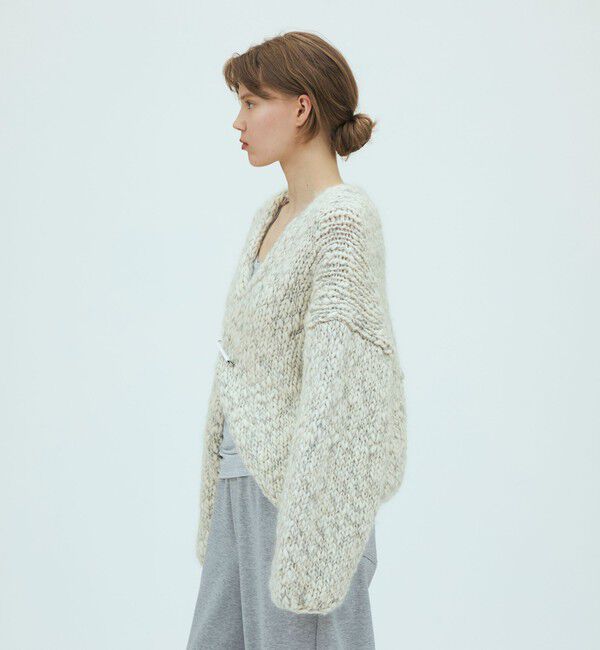 GALERIE VIE「ウールハンドニット ピン付きカーディガン」|カーディガン|