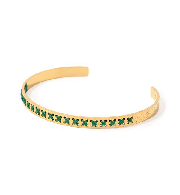 TOMORROWLAND GOODS「L'EIGHT STUDIO CROSSES BRACELET」|ブレスレット・バングル|55 グリーン