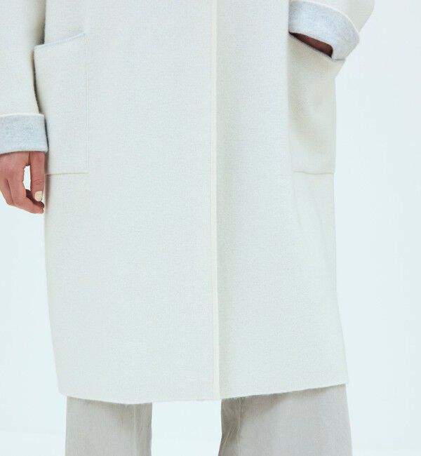 GALERIE VIE「モンゴルカシミヤ フーデッドニットコート」|その他|