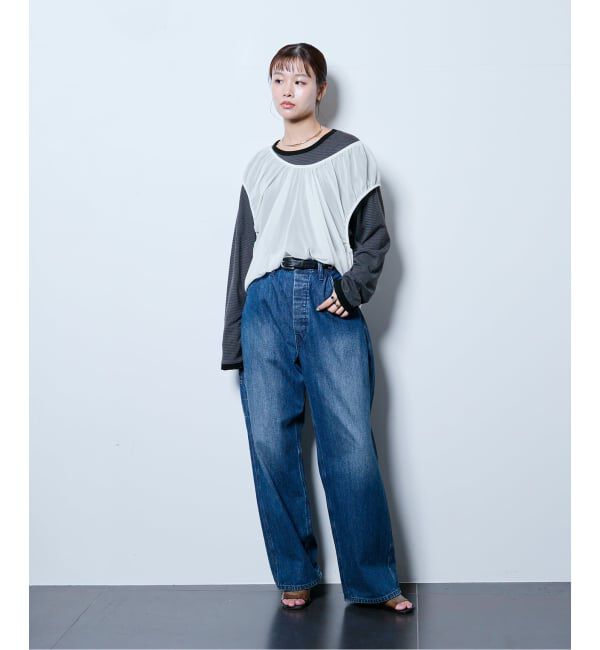  「《追加3》[THE MOOD]スラブボーダーロングTシャツ」|Tシャツ・カットソー|