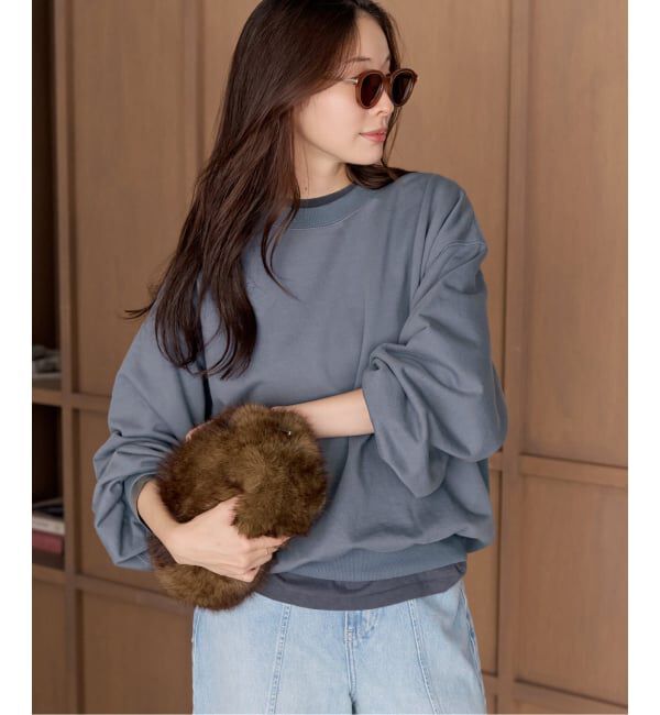Plage「《予約》puff sleeve スウェット」|スウェット・ジャージ|ブルー A