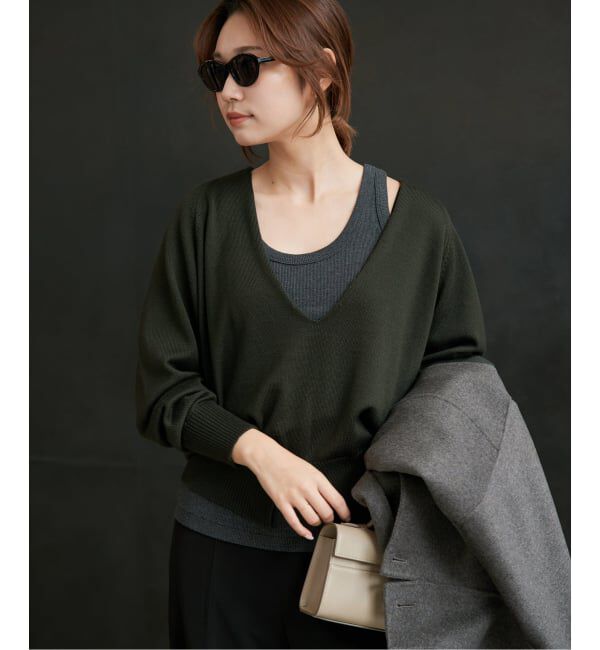 Plage「《予約》NEPLA. / ネプラ 別注 PLANGING NECK プルオーバー」|ニット・セーター|