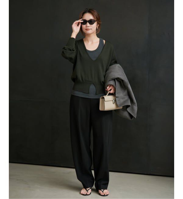 Plage「《予約》NEPLA. / ネプラ 別注 PLANGING NECK プルオーバー」|ニット・セーター|