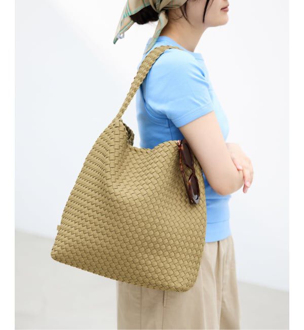 IENA「NAGHEDI/ナゲディ 別注 Normal Medium Hobo バッグ SND4023LD」|トートバッグ|ベージュ