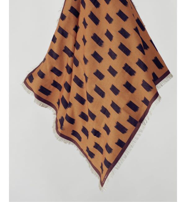 VERMEIL par iena「Tapis Noir タピス ノワール Wool Small Gwen スカーフ」|バンダナ・スカーフ|