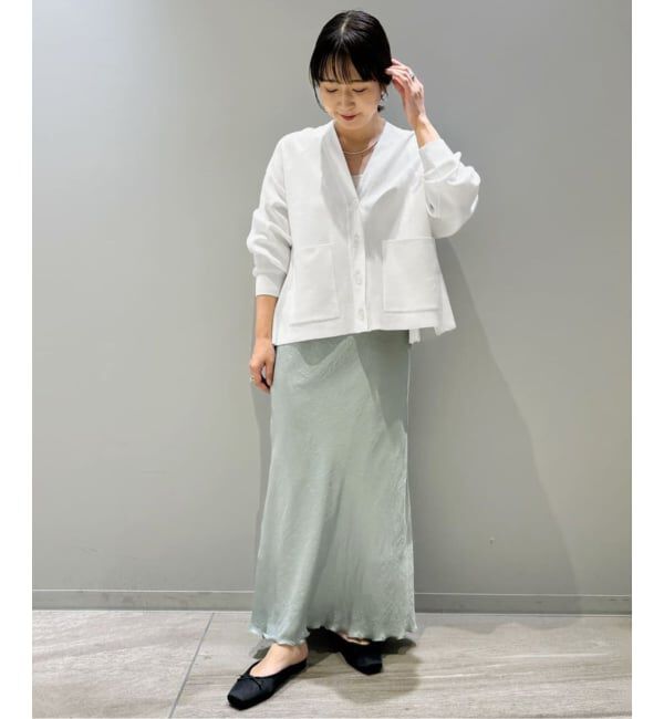 SLOBE IENA「《WEB限定/追加2予約》スムースニットカーディガン」|カーディガン|