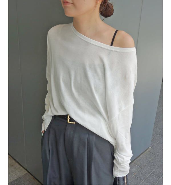 SLOBE IENA「《追加4》miller/ミラー SLOBE別注 シアードルマンロンTEE」|Tシャツ・カットソー|