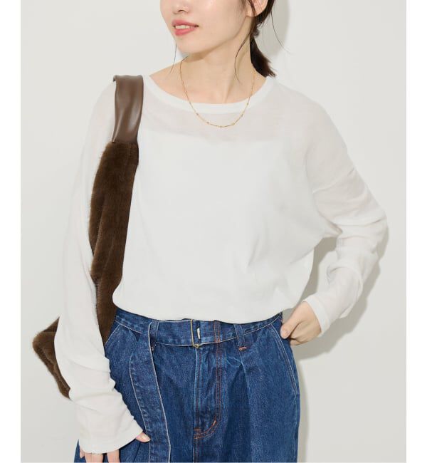 SLOBE IENA「《追加4》miller/ミラー SLOBE別注 シアードルマンロンTEE」|Tシャツ・カットソー|