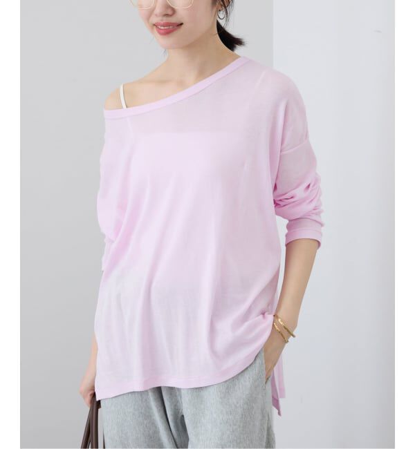 SLOBE IENA「《追加4》miller/ミラー SLOBE別注 シアードルマンロンTEE」|Tシャツ・カットソー|ピンク A