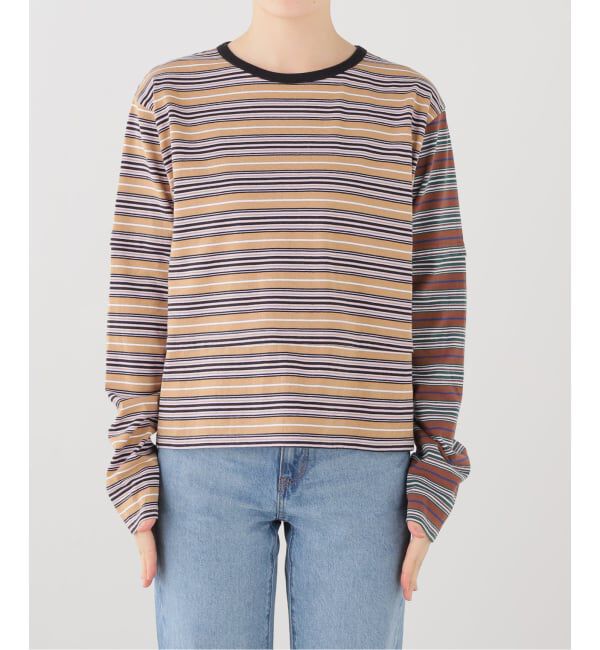 IENA「Girls Department Club/ガールズデパートメントクラブ LAYER LS TRIPLE BORDER LAYER」|Tシャツ・カットソー|