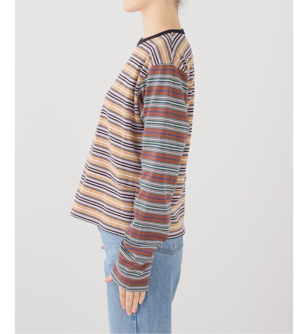 IENA「Girls Department Club/ガールズデパートメントクラブ LAYER LS TRIPLE BORDER LAYER」|Tシャツ・カットソー|