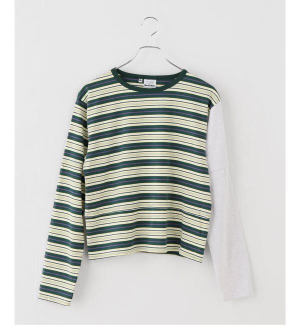 IENA「Girls Department Club/ガールズデパートメントクラブ LAYER LS TRIPLE BORDER LAYER」|Tシャツ・カットソー|グリーン