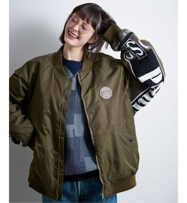 Paris Saint-Germain「【Paris Saint-Germain / パリ・サン＝ジェルマン】 JP Vintage Scarf Bomber」|ブルゾン・スタジャン|