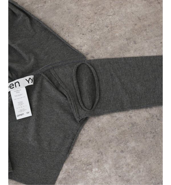 PULP「Geek Office / ギークオフィス OPEN YY Knitted HOODIE SLEEVE LAYER」|ニット・セーター|