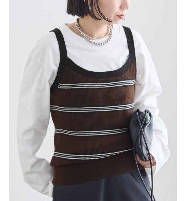 journal standard L'essage「《予約》CASHWOOLエクストラファインメリノ キャミソール」|ニット・セーター|