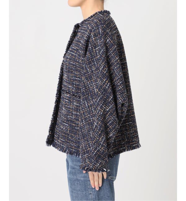journal standard L'essage「《予約》GIOLICA TWEED ドルマンジャケット」|ノーカラージャケット|