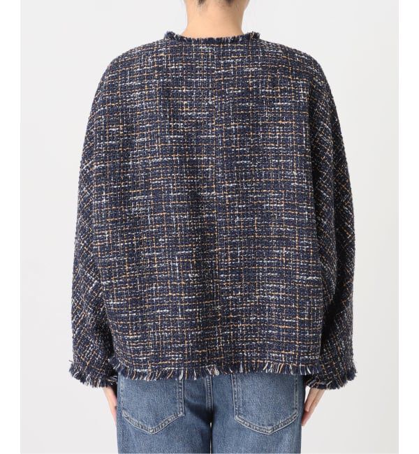 journal standard L'essage「《予約》GIOLICA TWEED ドルマンジャケット」|ノーカラージャケット|