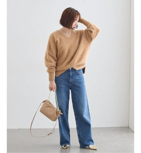 journal standard L'essage「《予約》FOX CASHMERE Vネックプルオーバー」|ニット・セーター|